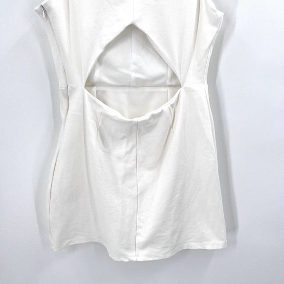 EXPRESS Ruffled Cut Out Back Mini Dress - Picture 6 of 8